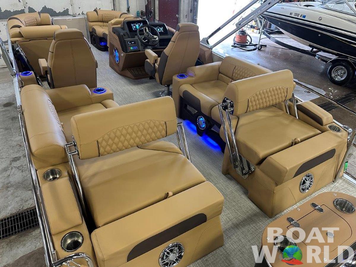 2025 Tahoe Pontoons Cascade 2385 Quad Lounge Shift SS & Honda 4-Stroke EFI