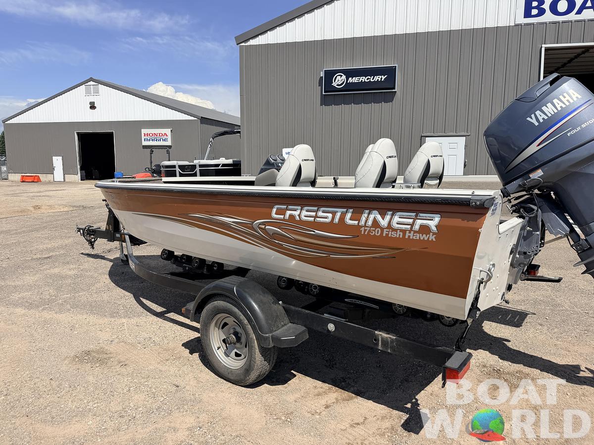 Used 2008 Crestliner 1750 Fish Hawk & 90HP Yamaha 4Stroke - $12,995