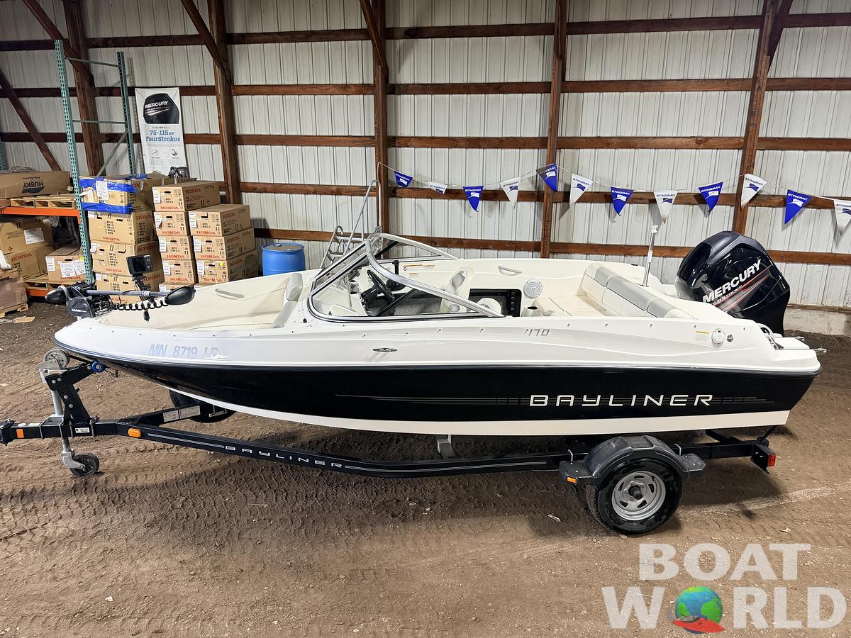 Used 2013 Bayliner 170 Fish & Ski with Single Axle Trailer & 115HP Mercury 4Stroke - $12,995