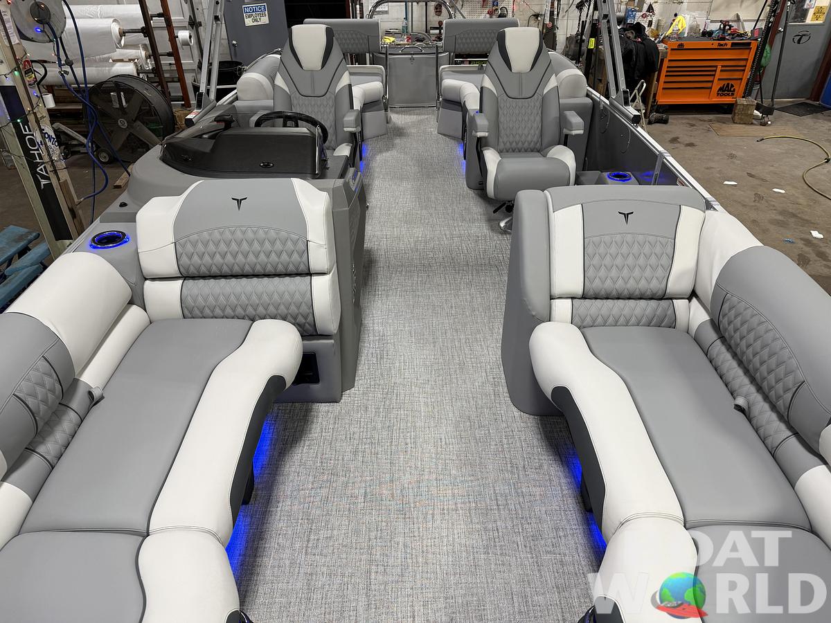 2025 Tahoe Pontoons Cascade 2385 Quad Lounge Shift SS Tritoon & Honda 4-Stroke EFI