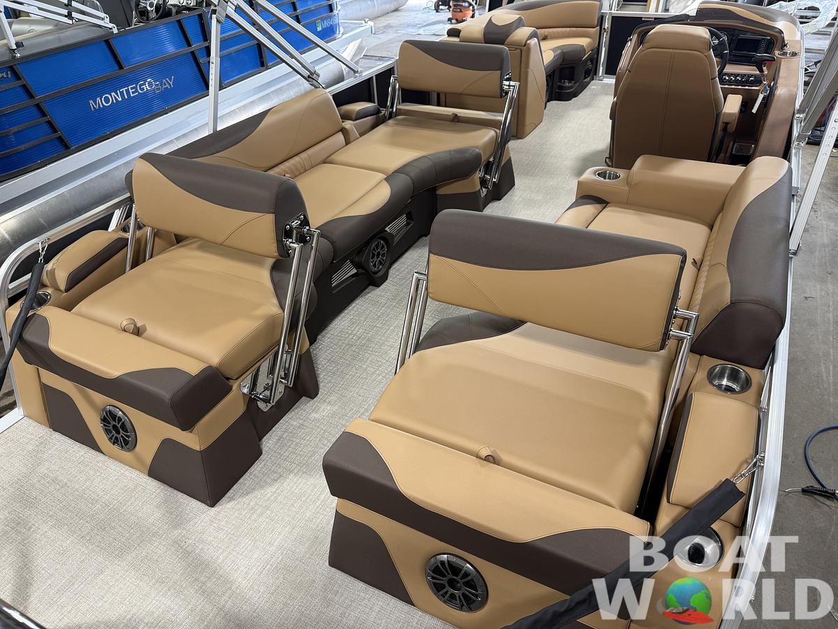 2025 Tahoe Pontoons LTZ 2385 Quad Lounge Shift Flip & Honda 4-Stroke EFI