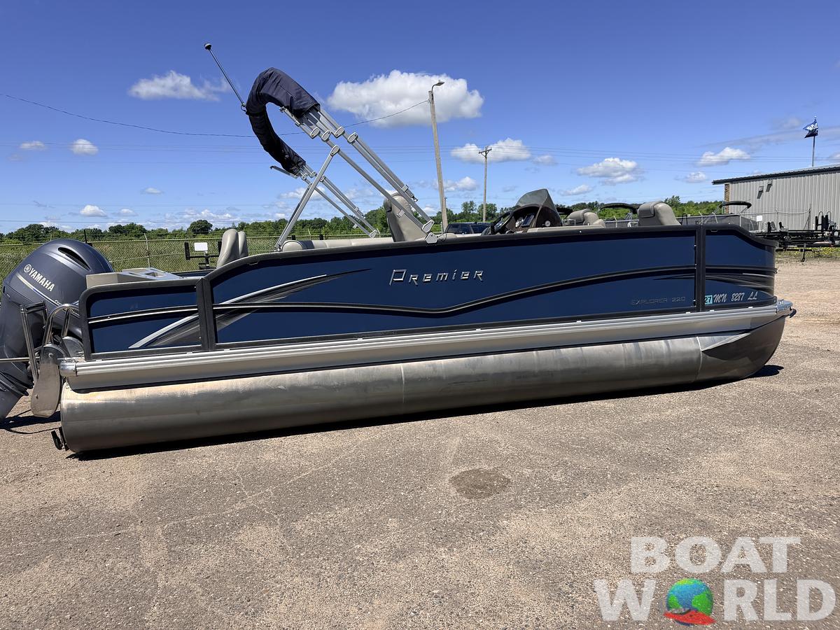 Used 2016 Premier 220 Explorer Tritoon & 175HP Yamaha 4Stroke - $39,995
