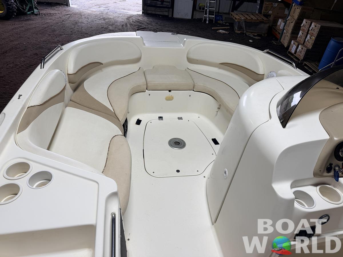 Used 2003 Glastron DX215 Deck Boat & 220HP 5.0L Volvo/Penta with Tandem Axle Trailer -$9,995