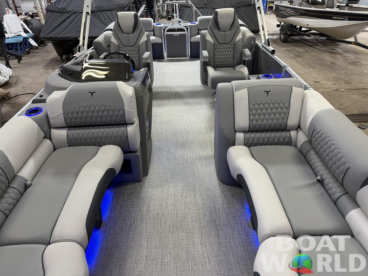 2025 Tahoe Pontoons Cascade 2385 Quad Lounge Tritoon & Honda 4-Stroke EFI