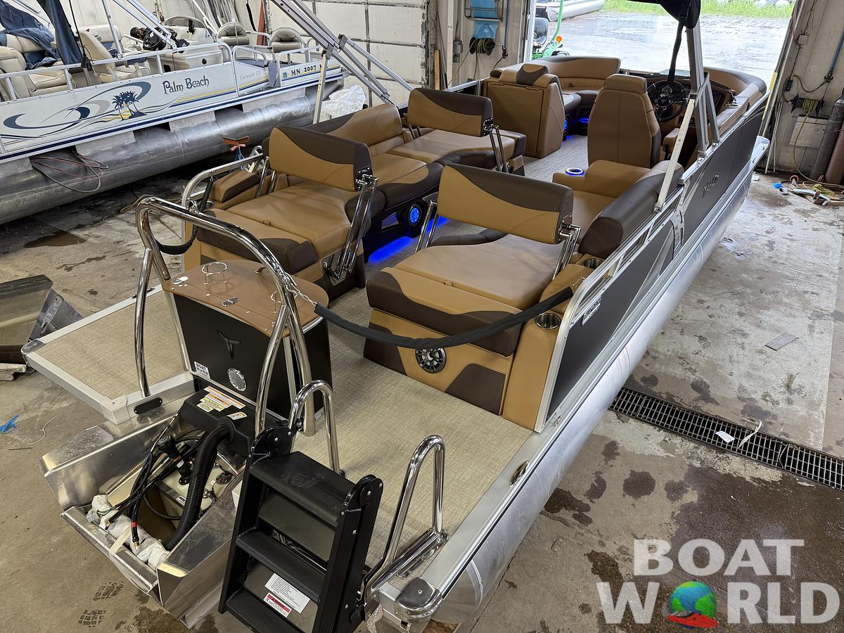 2025 Tahoe Pontoons LTZ 2385 Quad Lounge Shift Flip Tritoon & Honda 4-Stroke EFI