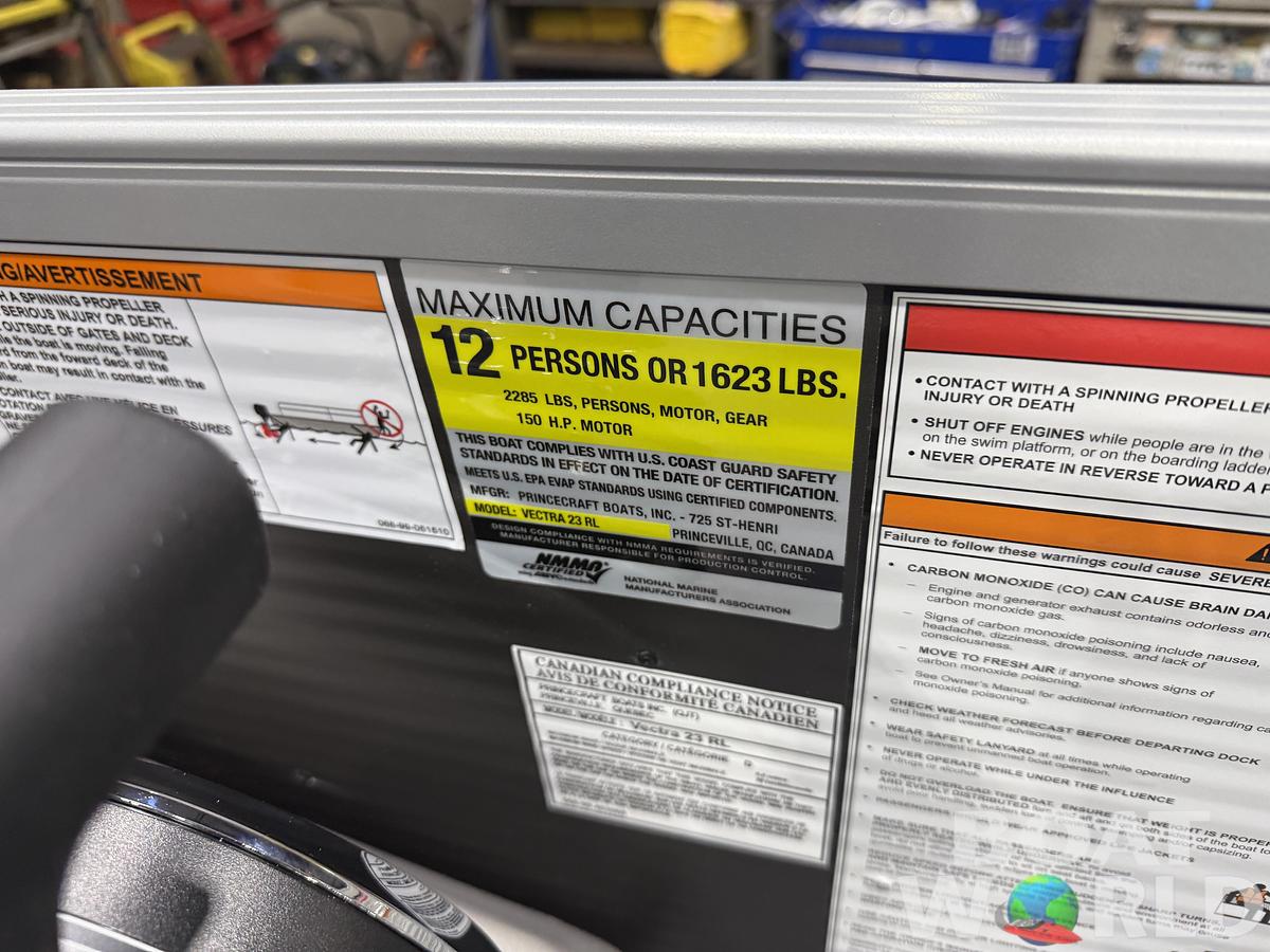 2026 Princecraft Vectra 23 RL SS Swingback Pontoon