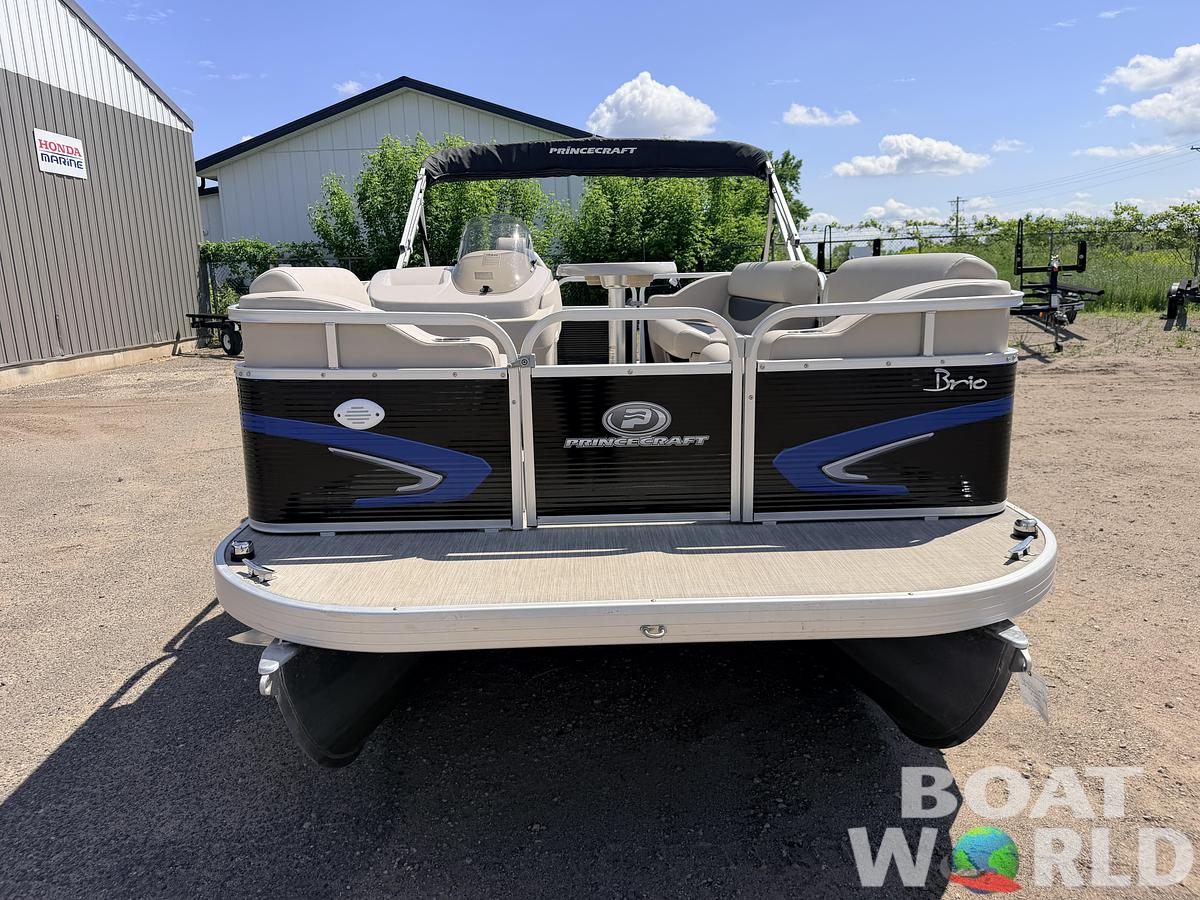 Used 2020 Princecraft Brio E 17 Pontoon & Torqueedo Electric Outboard - $19,995