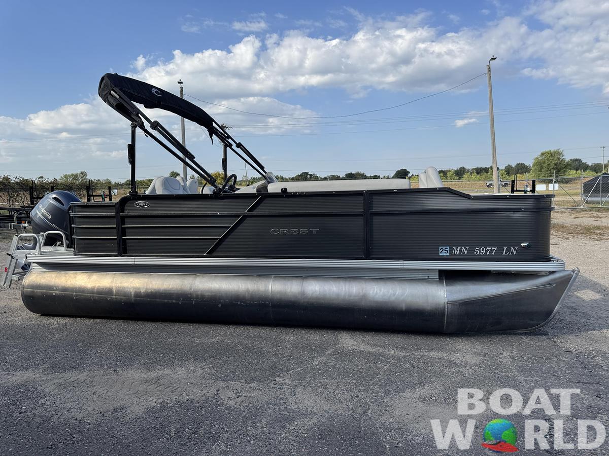 Used 2017 Crest  200 Pontoon with 115HP Yamaha Fourstroke EFI