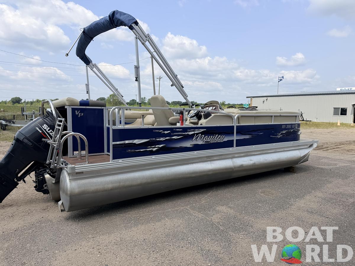 Used 2013 Manitou 220 Xplode VP Tritoon & 150HP Yamaha 4Stroke -$29,995