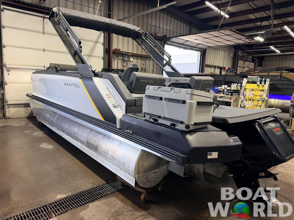 Used 2023 Manitou 220 Explore Tritoon & 150HP Rotax -$39,995