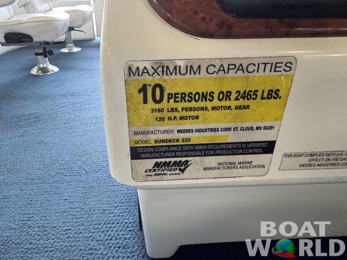 Used 2006 Weeres SunDeck 220 Pontoon