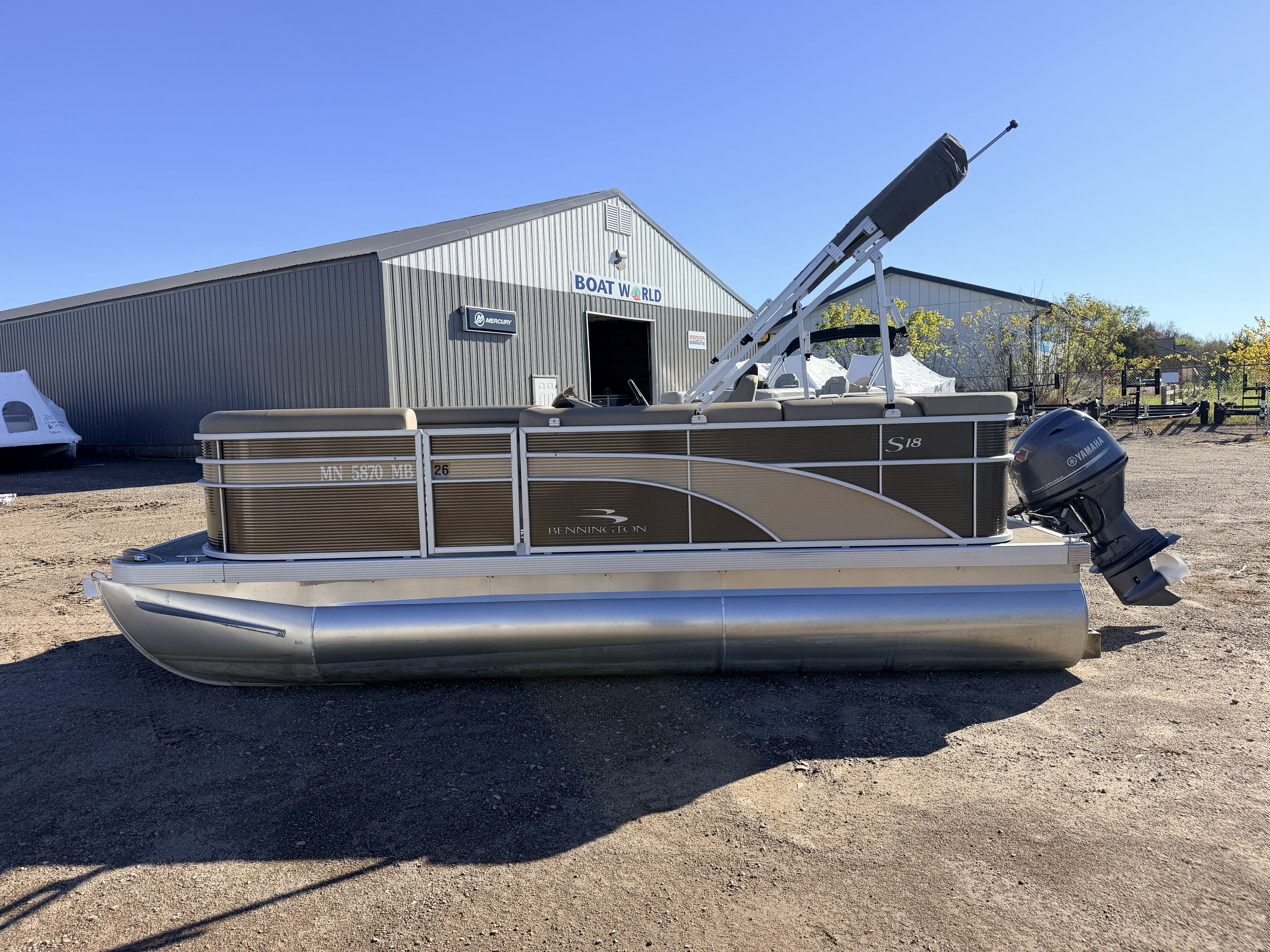 Used 2021 Bennington 188 SL & 50HP Yamaha 4Stroke -$24,995