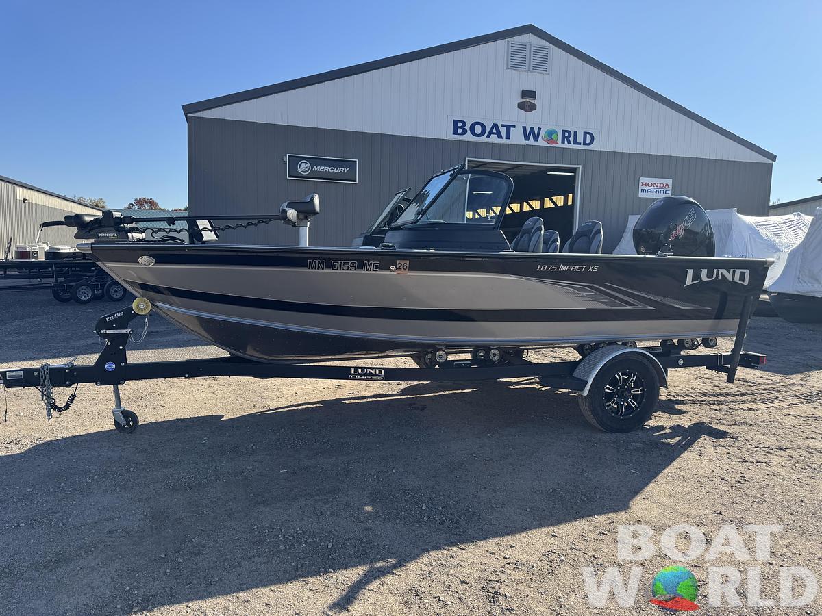 Used 2021 Lund 1875 Impact XS with 150HP Mercury Pro XS Fourstroke EFI