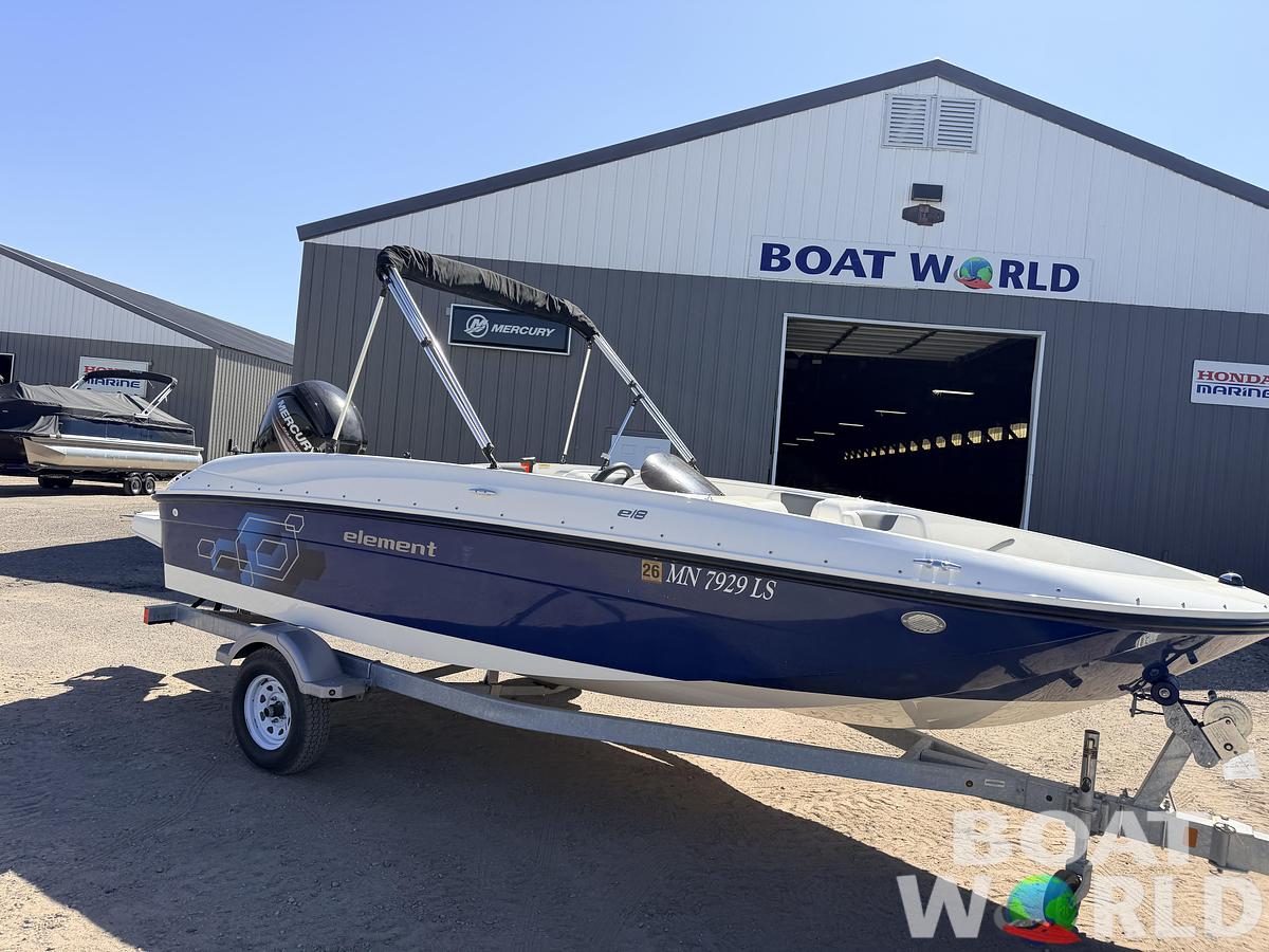 Used 2018 Bayliner Element E18 & 90HP Mercury 4Stroke