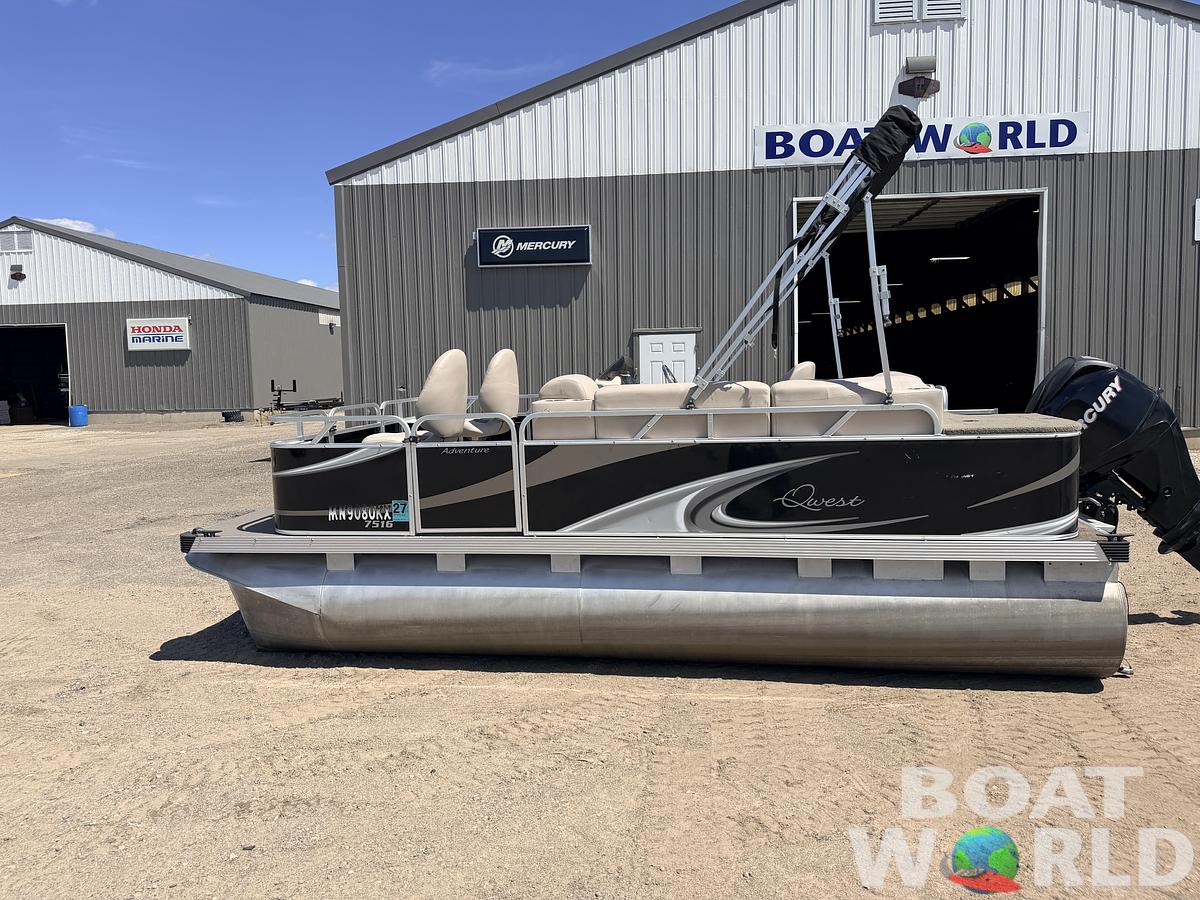 Used 2013 Qwest 7516 Adventure & 40HP Mercury 4Stroke - $16,995
