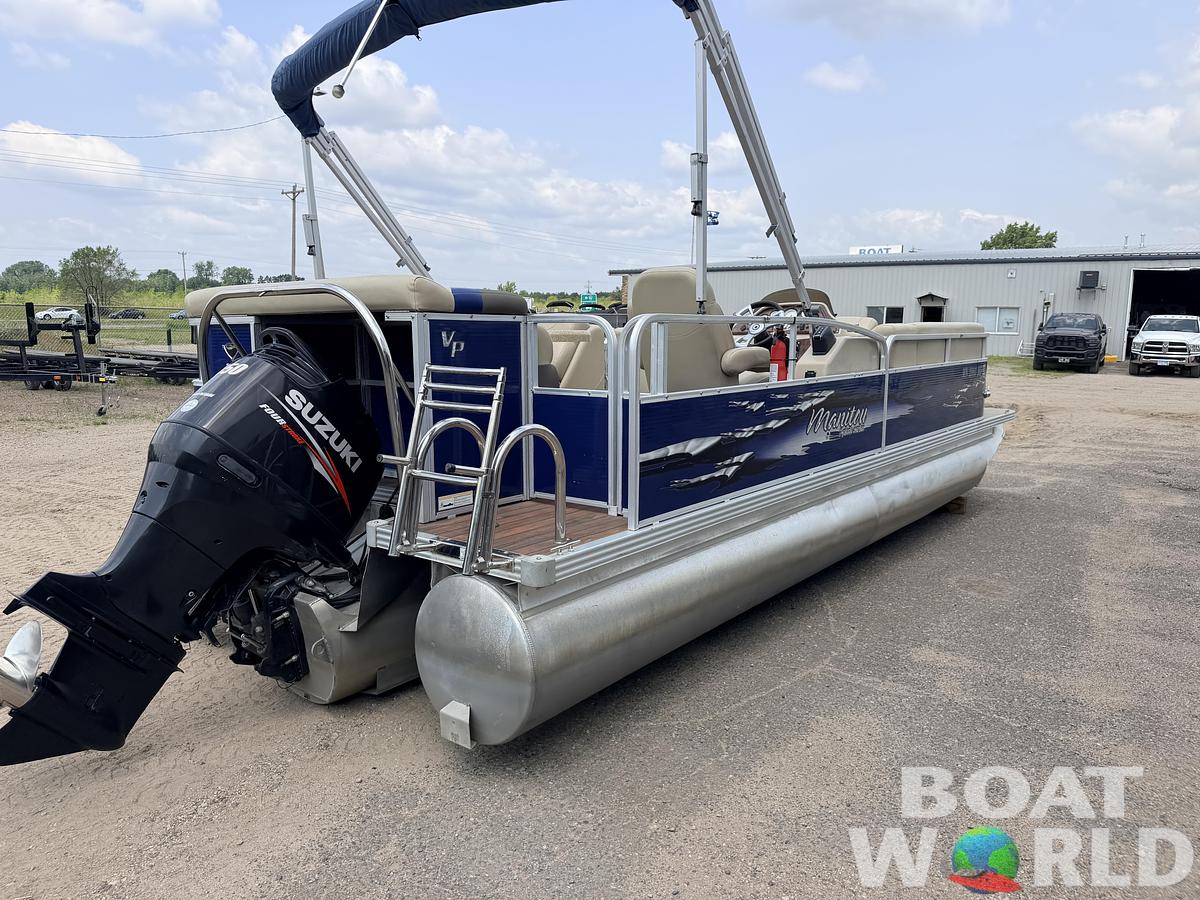 Used 2013 Manitou 220 Xplode VP Tritoon & 150HP Yamaha 4Stroke -$29,995