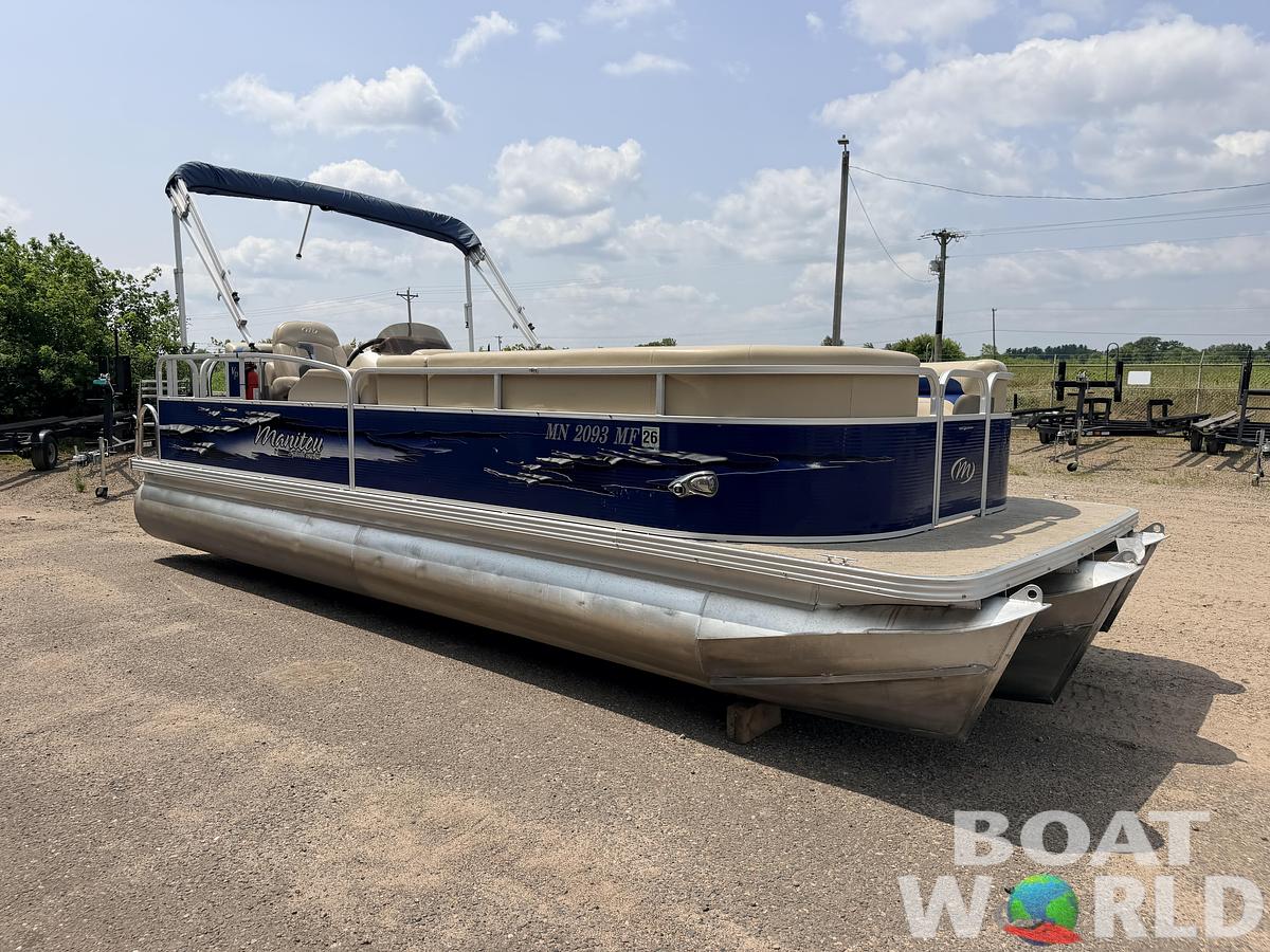 Used 2013 Manitou 220 Xplode VP Tritoon & 150HP Yamaha 4Stroke -$29,995