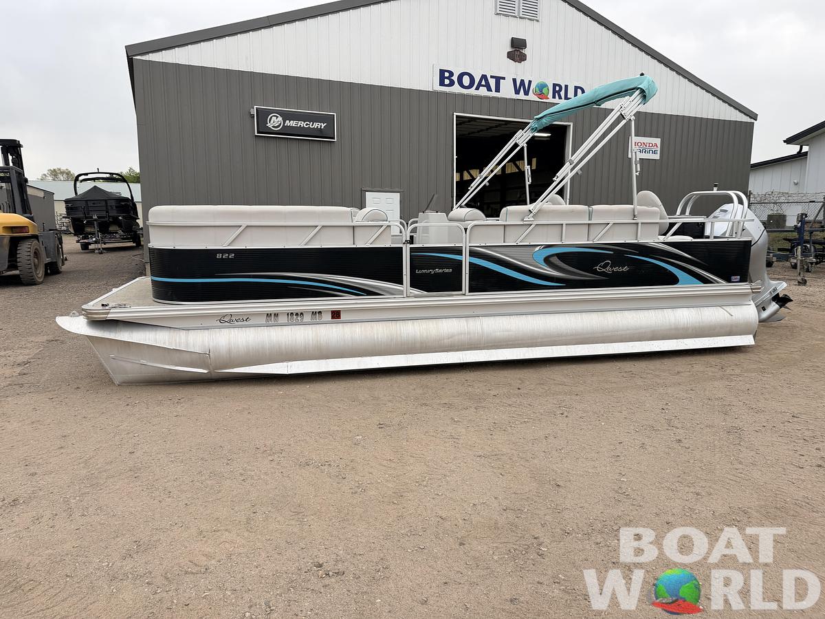 Used 2019 Qwest 822 Fish & Cruise Tritoon & 150HP Honda 4Stroke - $39,995
