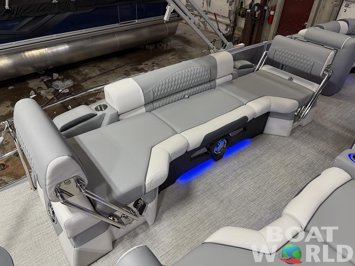 2025 Tahoe Pontoons Cascade 2385 Quad Lounge Shift Flip Tritoon & Honda 4-Stroke EFI