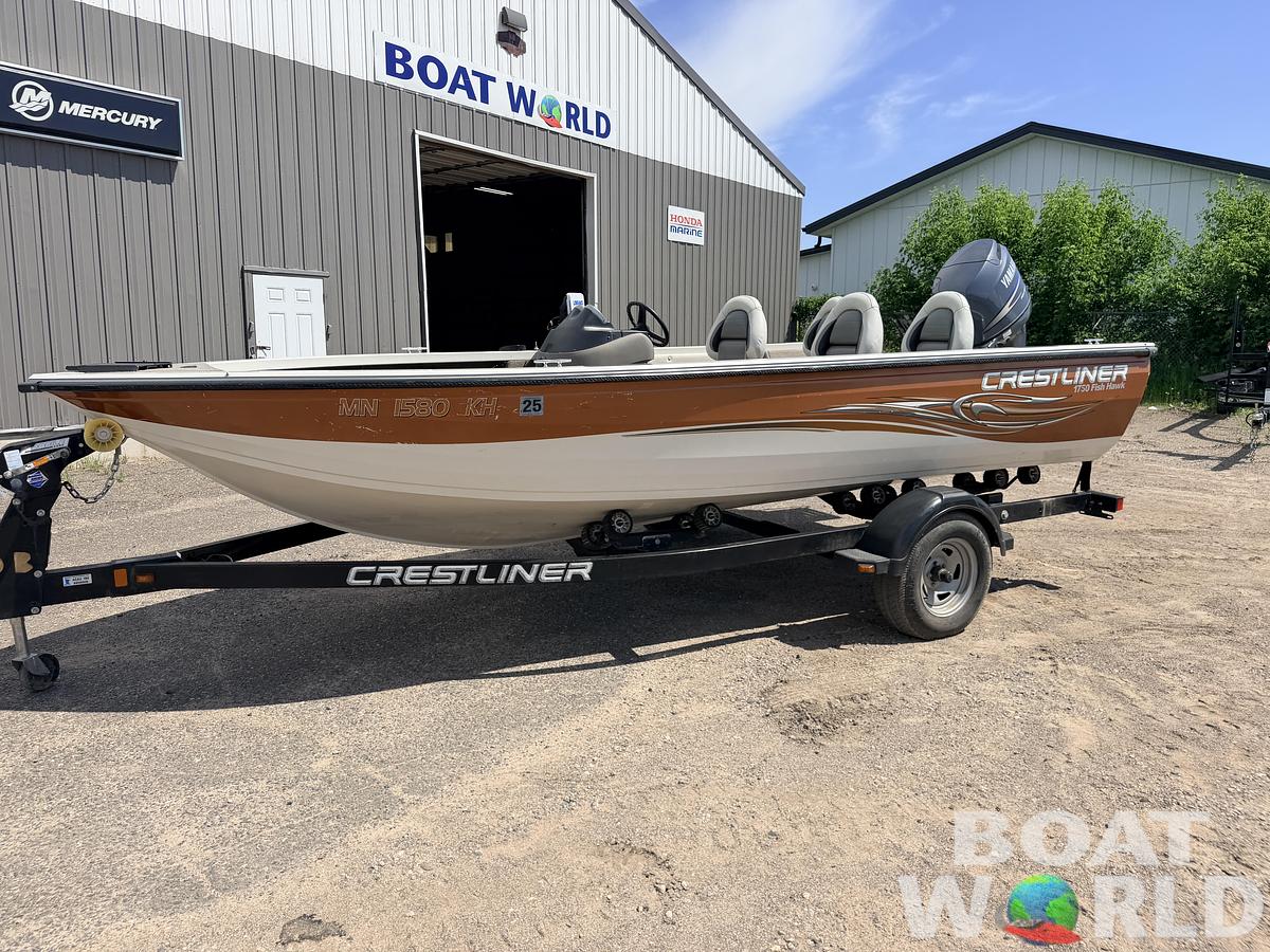 Used 2008 Crestliner 1750 Fish Hawk & 90HP Yamaha 4Stroke - $12,995