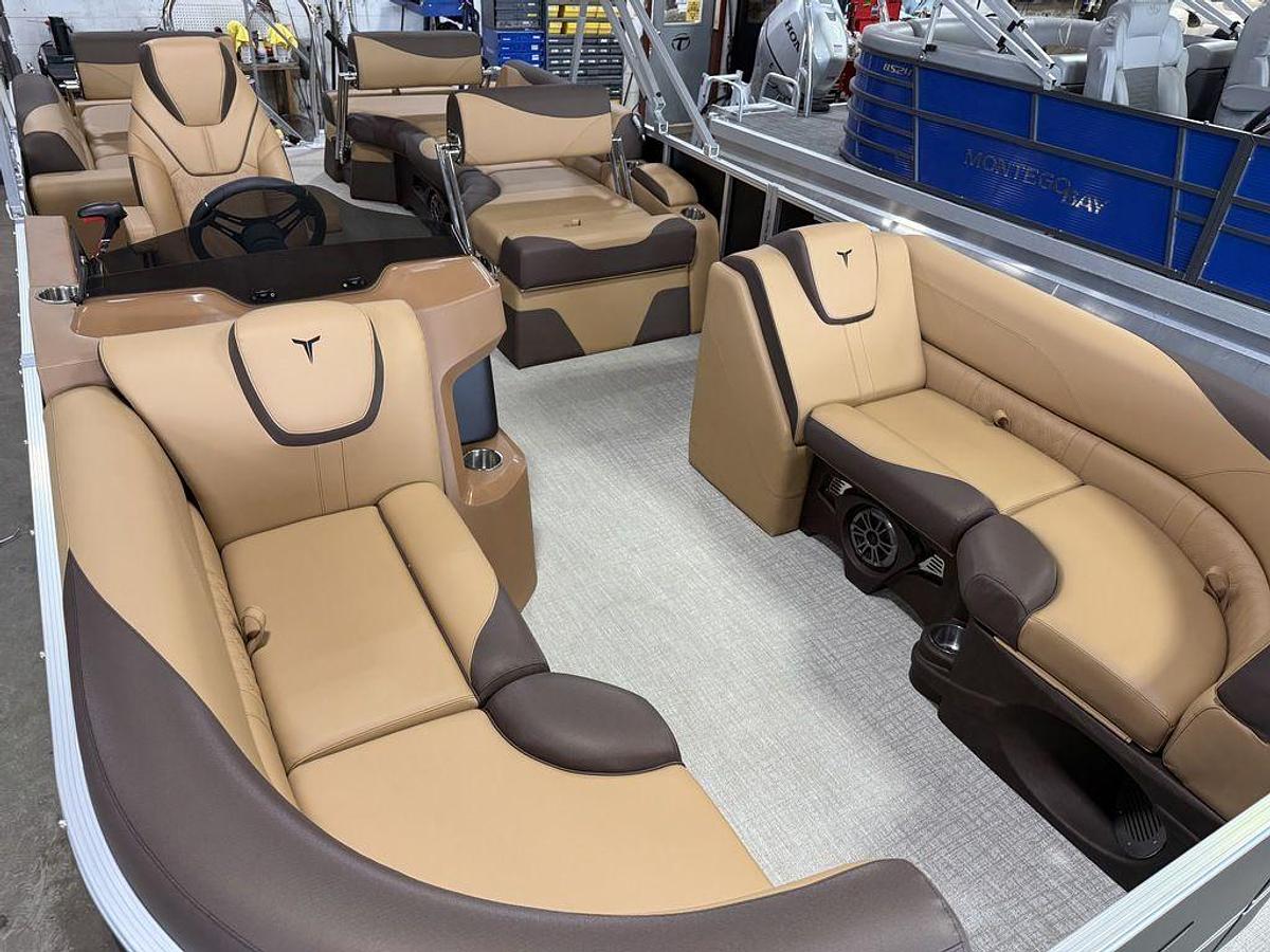 2025 Tahoe Pontoons LTZ 2385 Quad Lounge Shift Flip & Honda 4-Stroke EFI