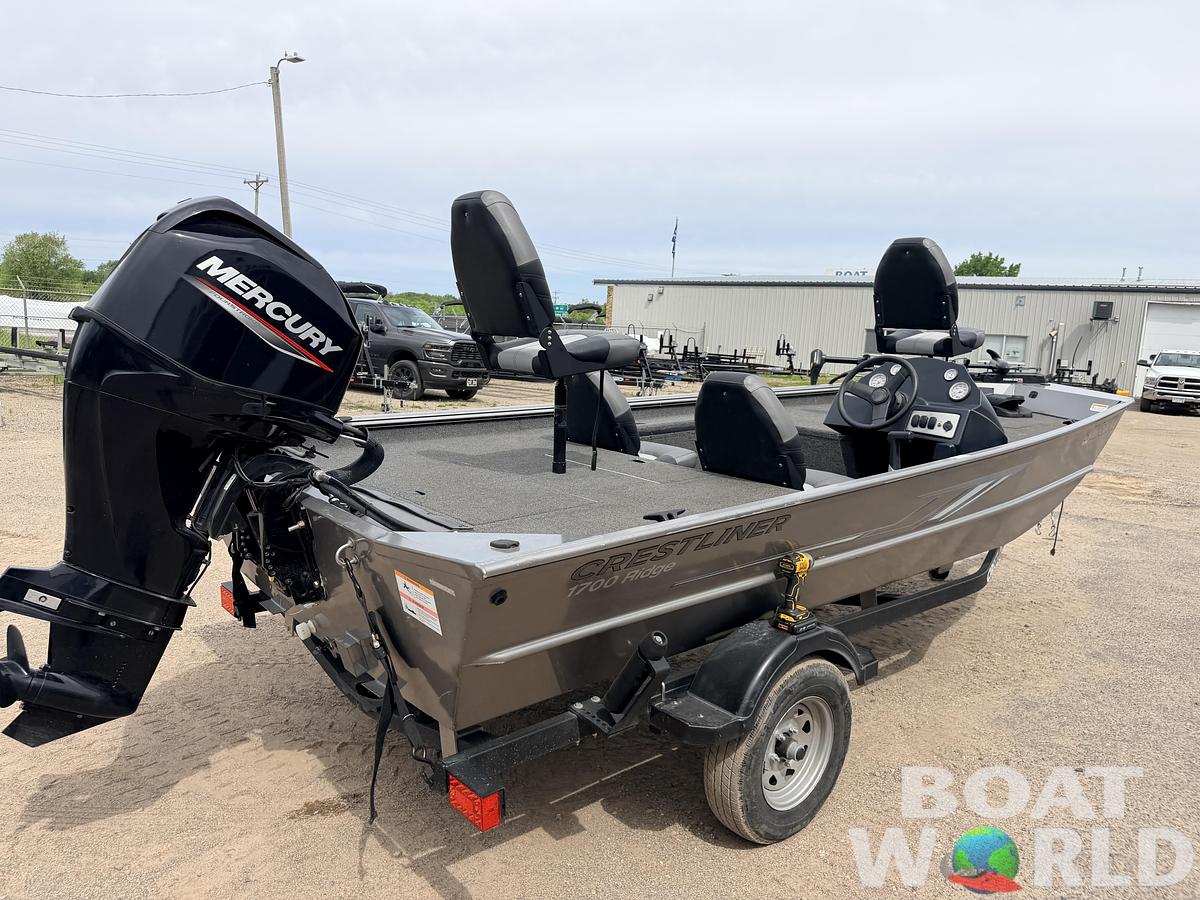 Used 2021 Crestliner 1700 Ridge & 40HP Mercury 4Stroke - $15,995