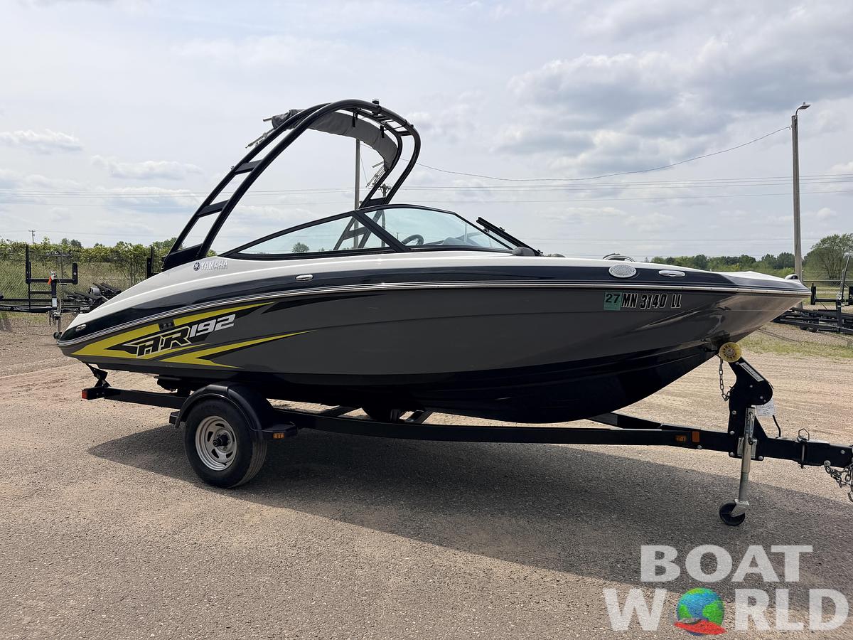Used 2016 Yamaha AR192 Jet Boat 210HP Supercharged 1.8L & Single Axle Trailer -$29,995