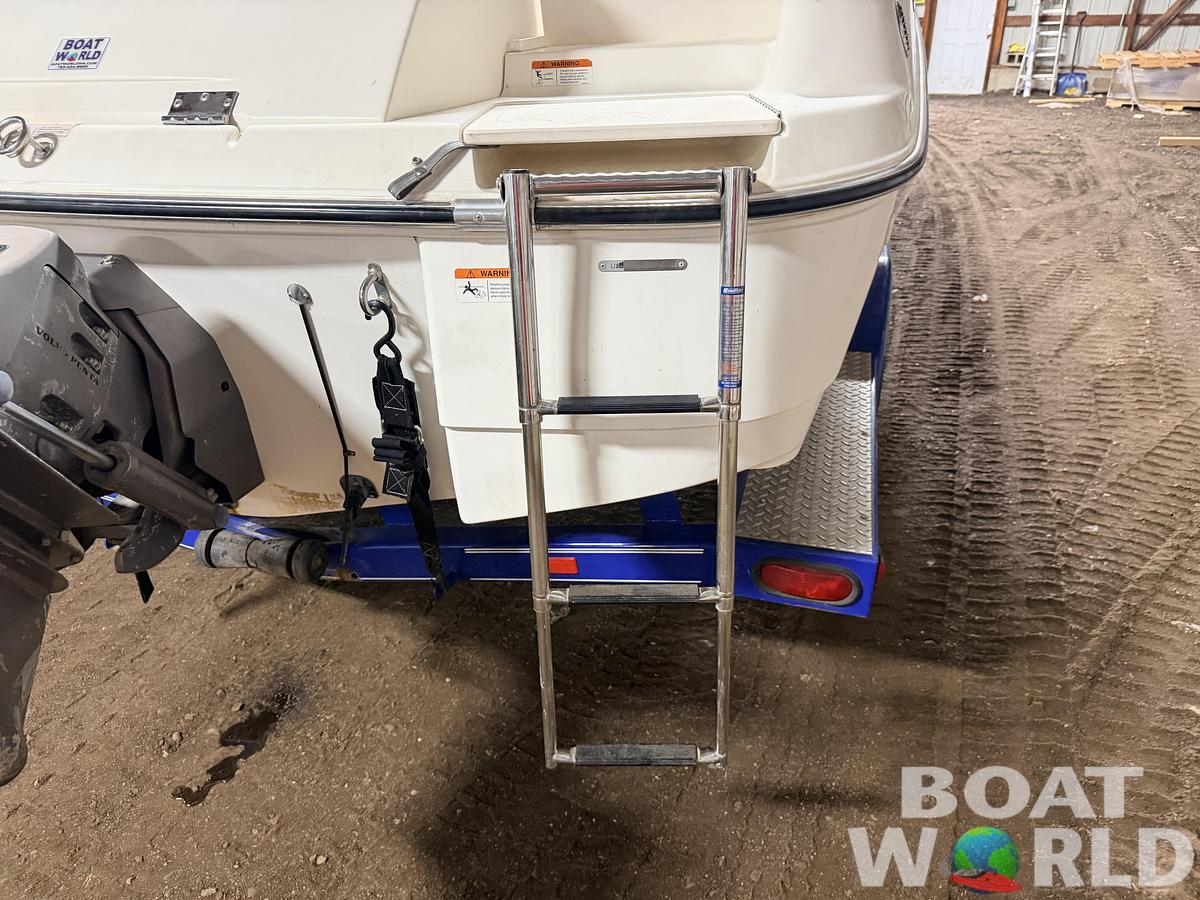 Used 2003 Glastron DX215 Deck Boat & 220HP 5.0L Volvo/Penta with Tandem Axle Trailer -$9,995