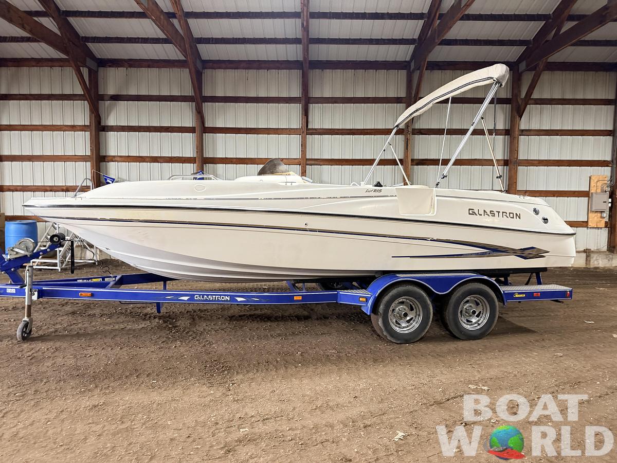 Used 2003 Glastron DX215 Deck Boat & 220HP 5.0L Volvo/Penta with Tandem Axle Trailer -$9,995
