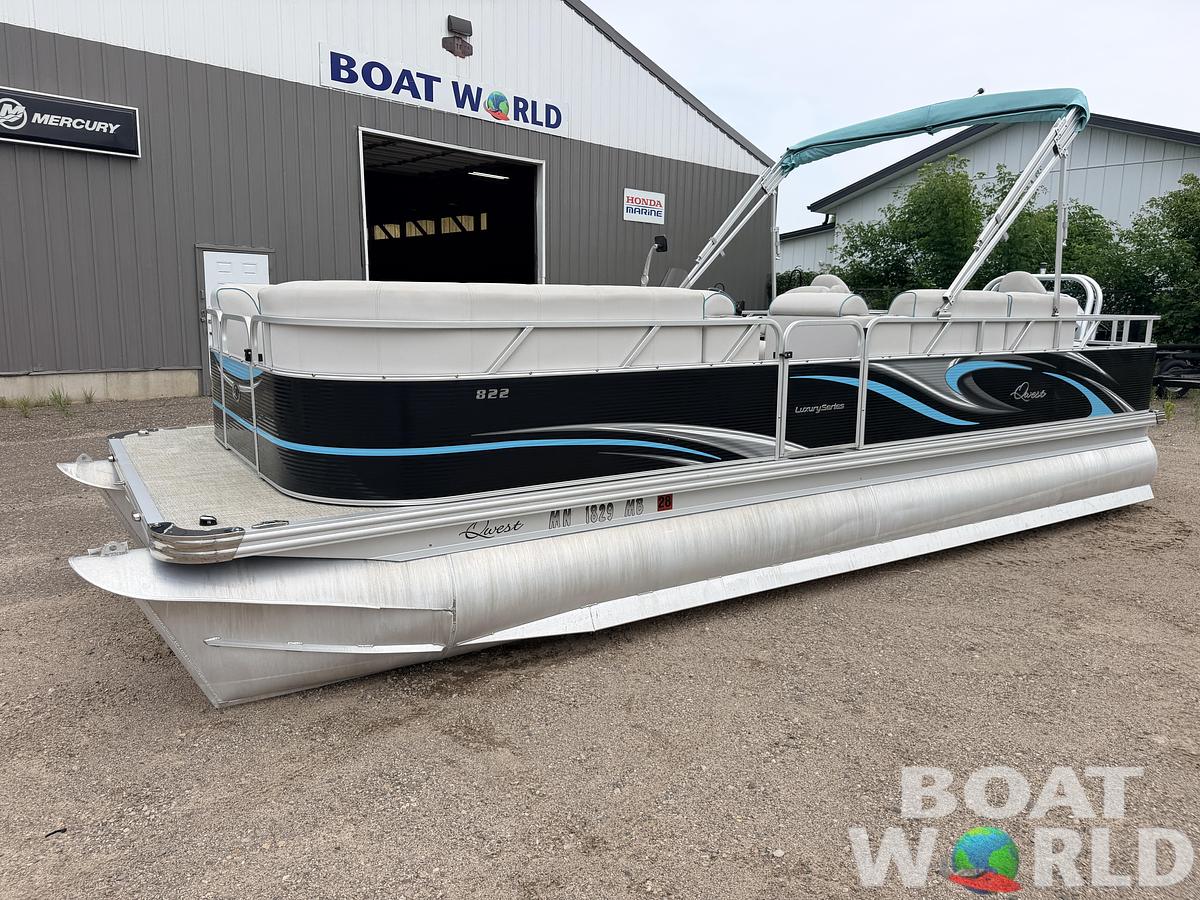 Used 2019 Qwest 822 LS Tritoon & 150HP Honda 4Stroke -$29,995