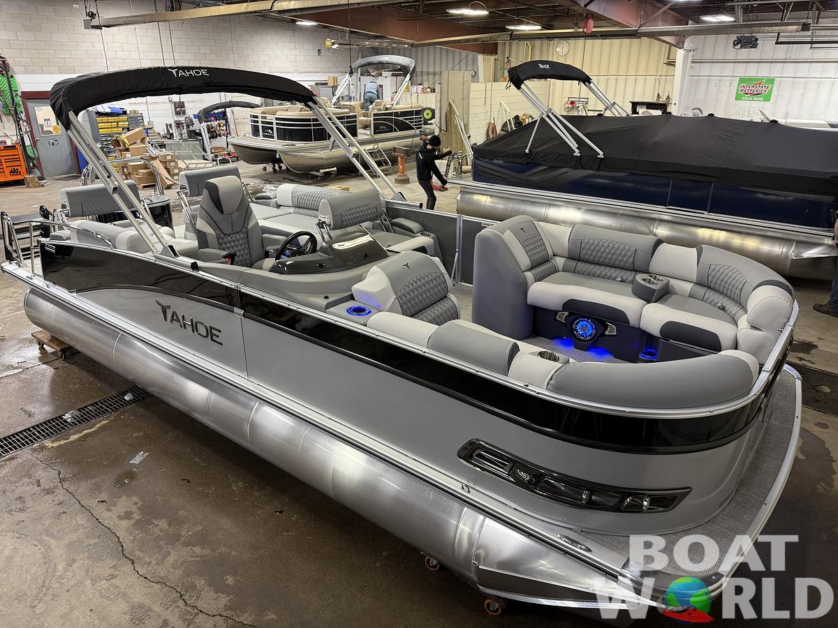 2025 Tahoe Pontoons Cascade 2385 Quad Lounge Shift Flip Tritoon & Honda 4-Stroke EFI
