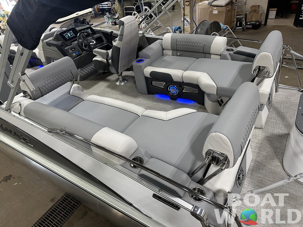 2025 Tahoe Pontoons Cascade 2385 Quad Lounge Shift Flip & Honda 4-Stroke EFI
