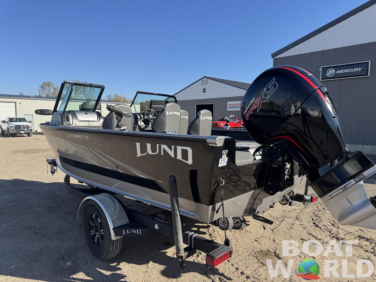 Used 2021 Lund 1875 Impact XS with 150HP Mercury Pro XS Fourstroke EFI