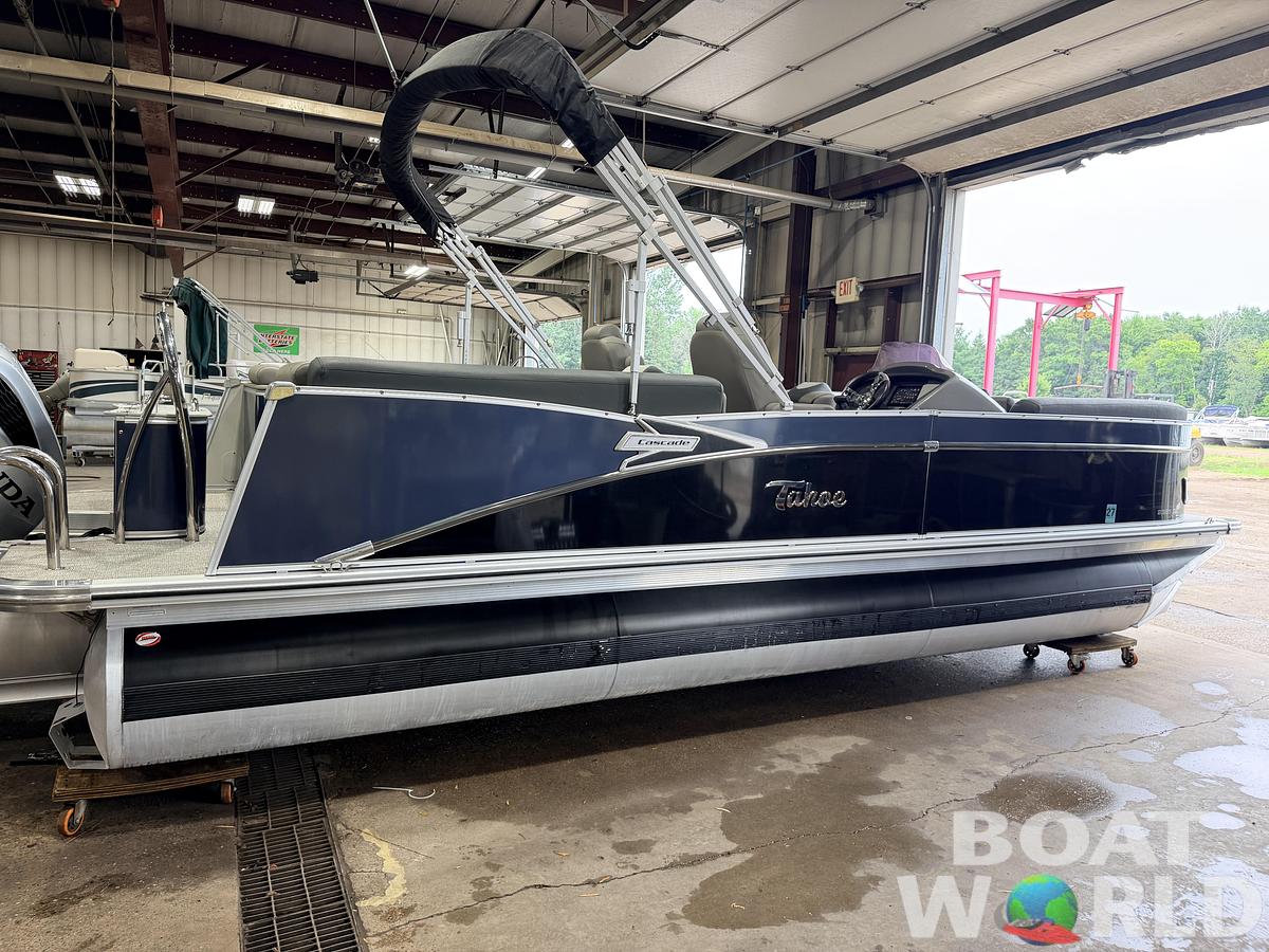 Used 2022 Tahoe Pontoons Cascade 2385 Quad Lounge Tritoon & 200HP Honda 4Stroke -$49,995