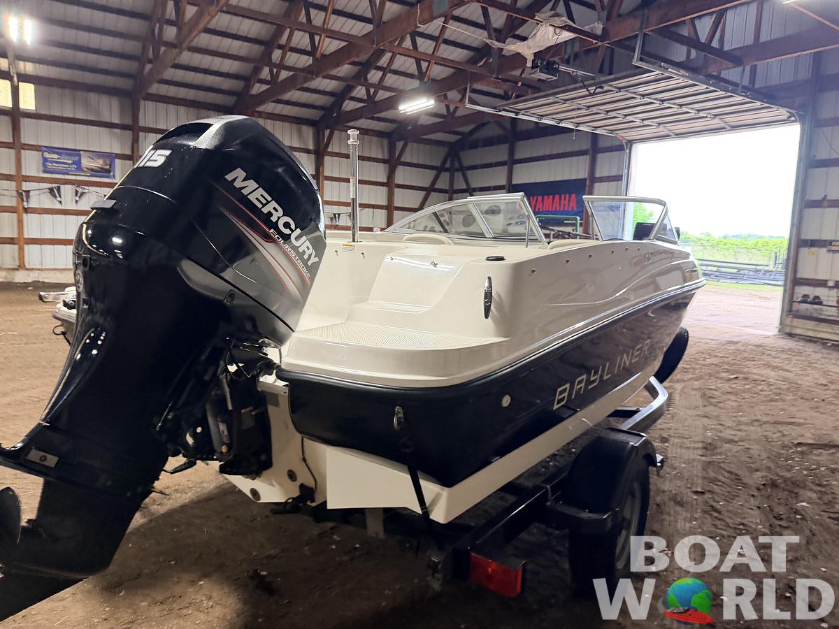 Used 2013 Bayliner 170 Fish & Ski with Single Axle Trailer & 115HP Mercury 4Stroke - $12,995