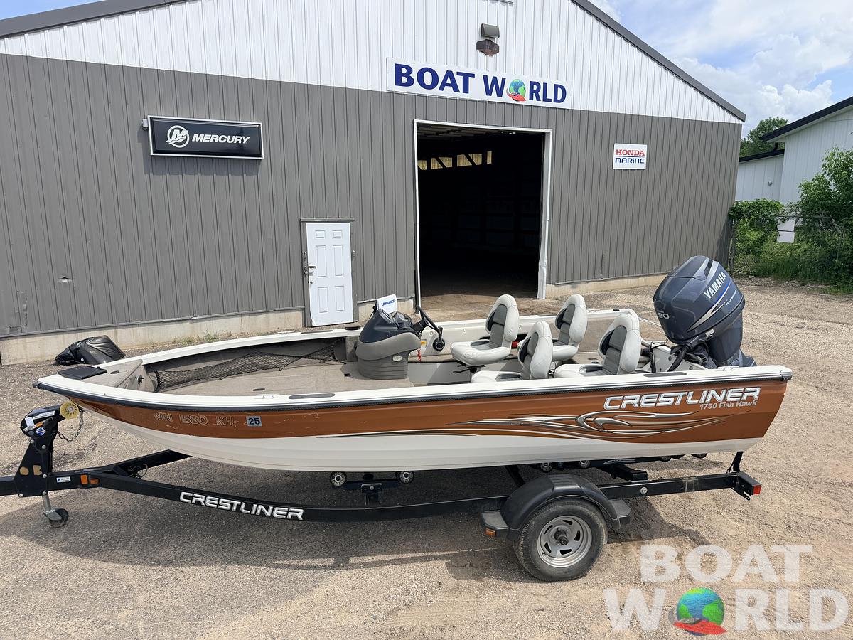 Used 2008 Crestliner 1750 Fish Hawk & 90HP Yamaha 4Stroke - $12,995