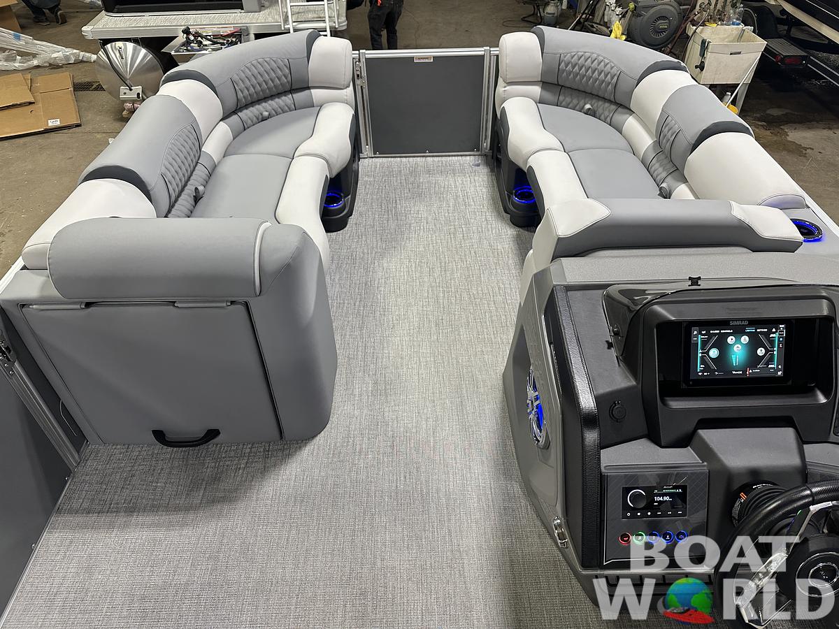2025 Tahoe Pontoons Cascade 2385 Quad Lounge Shift Flip & Honda 4-Stroke EFI