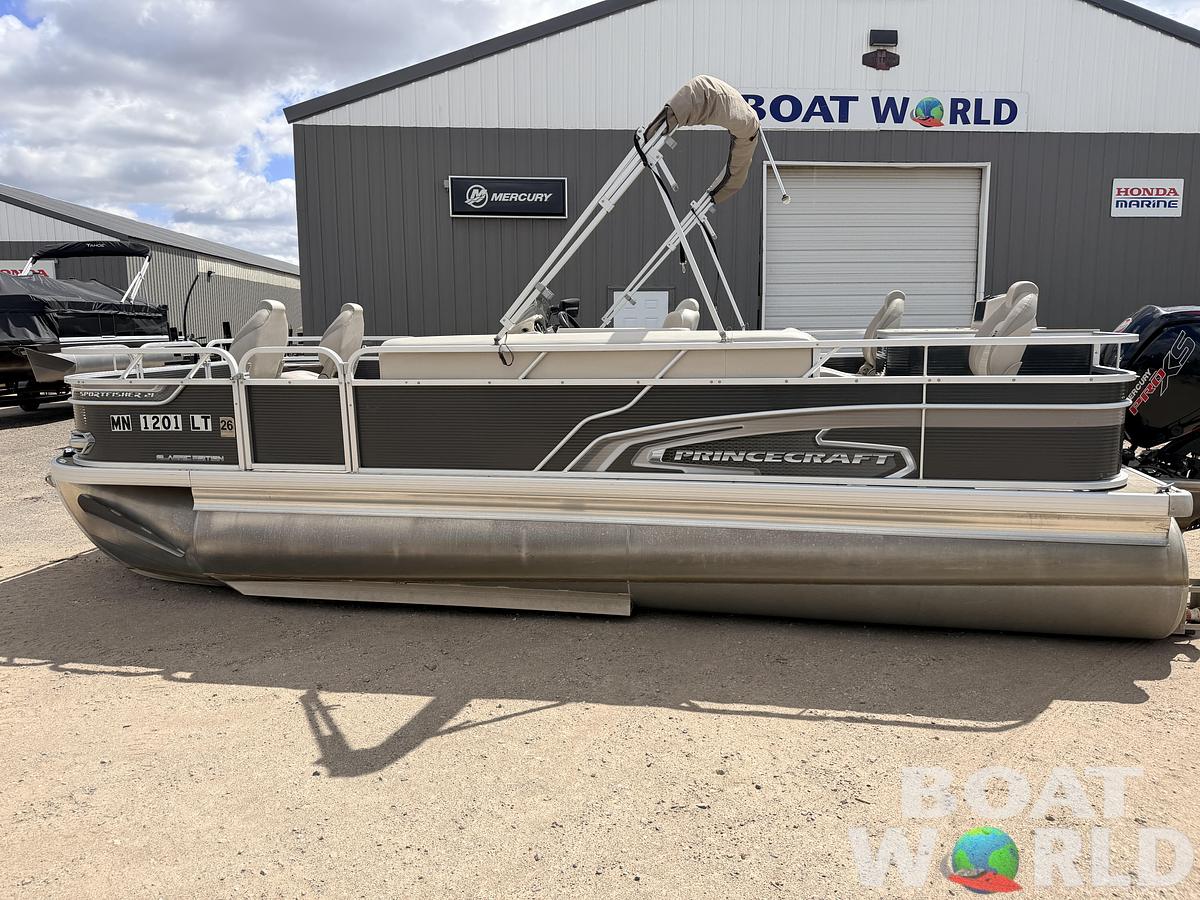 Used 2018 Princecraft Sportfisher 21 4-S Tritoon & 115HP Mercury ProXS -$32,995
