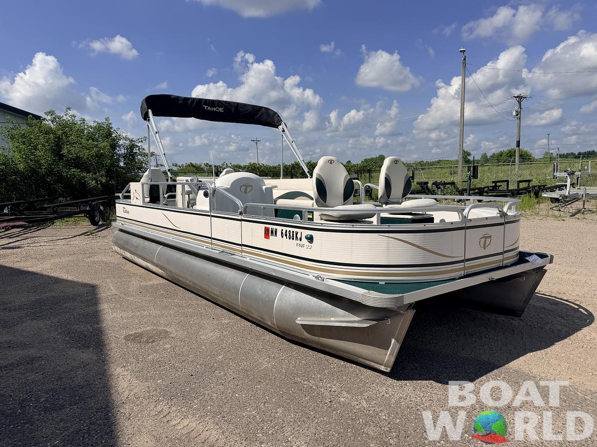 Used 2008 Tahoe Pontoons 22 Fish 'N Fun & (2021) 90HP Mercury 4Stroke EFI -$17,995