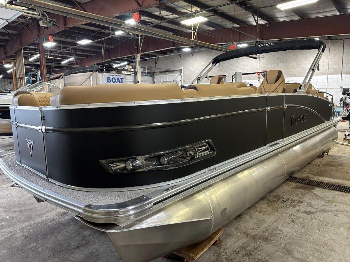 2025 Tahoe Pontoons Cascade 2385 Quad Lounge Shift SS Tritoon & Honda 4-Stroke EFI