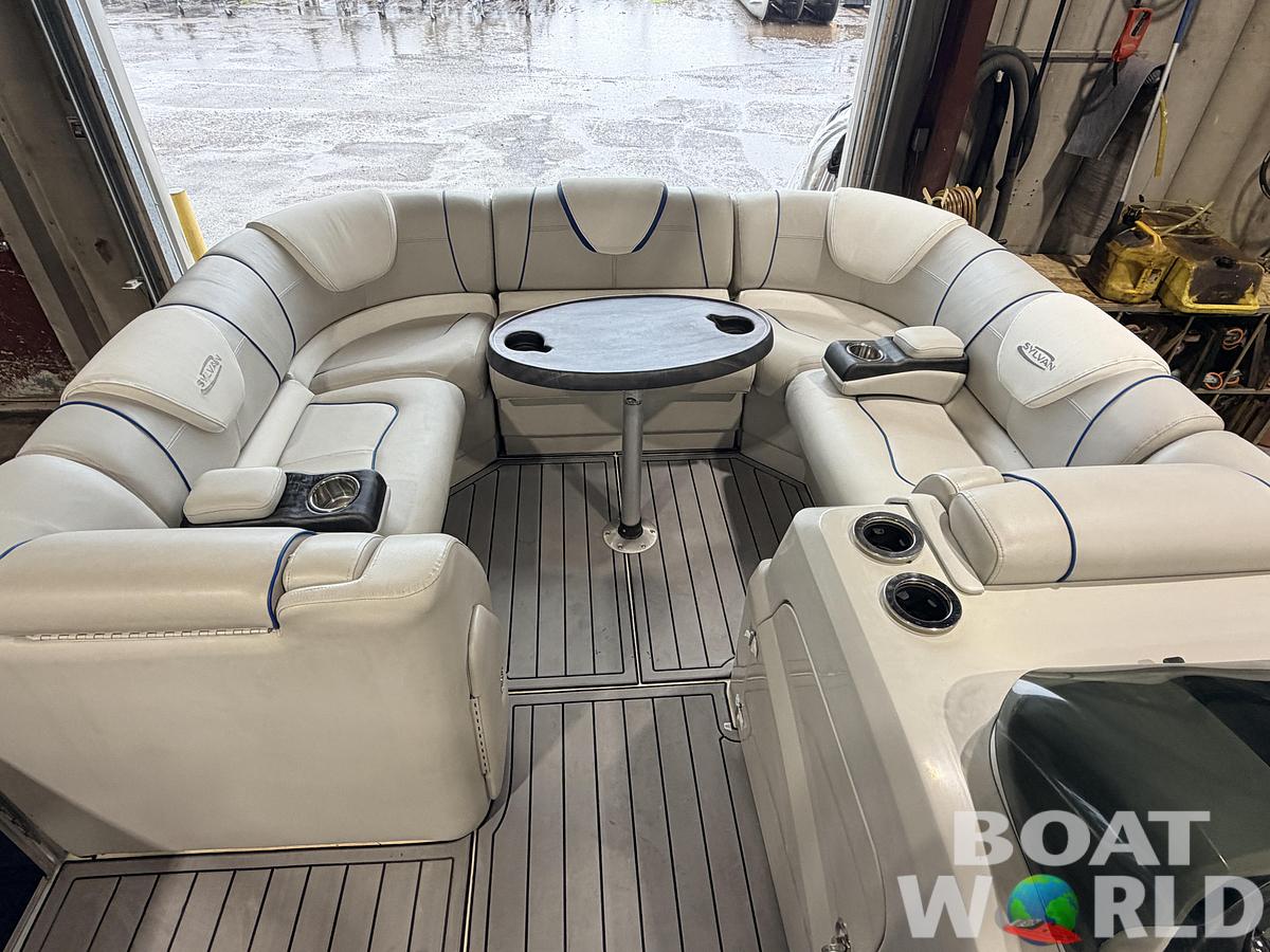Used 2017 Sylvan S3 Rear Lounge with Sport Tower & 150HP Yamaha SHO VMAX - $39,995