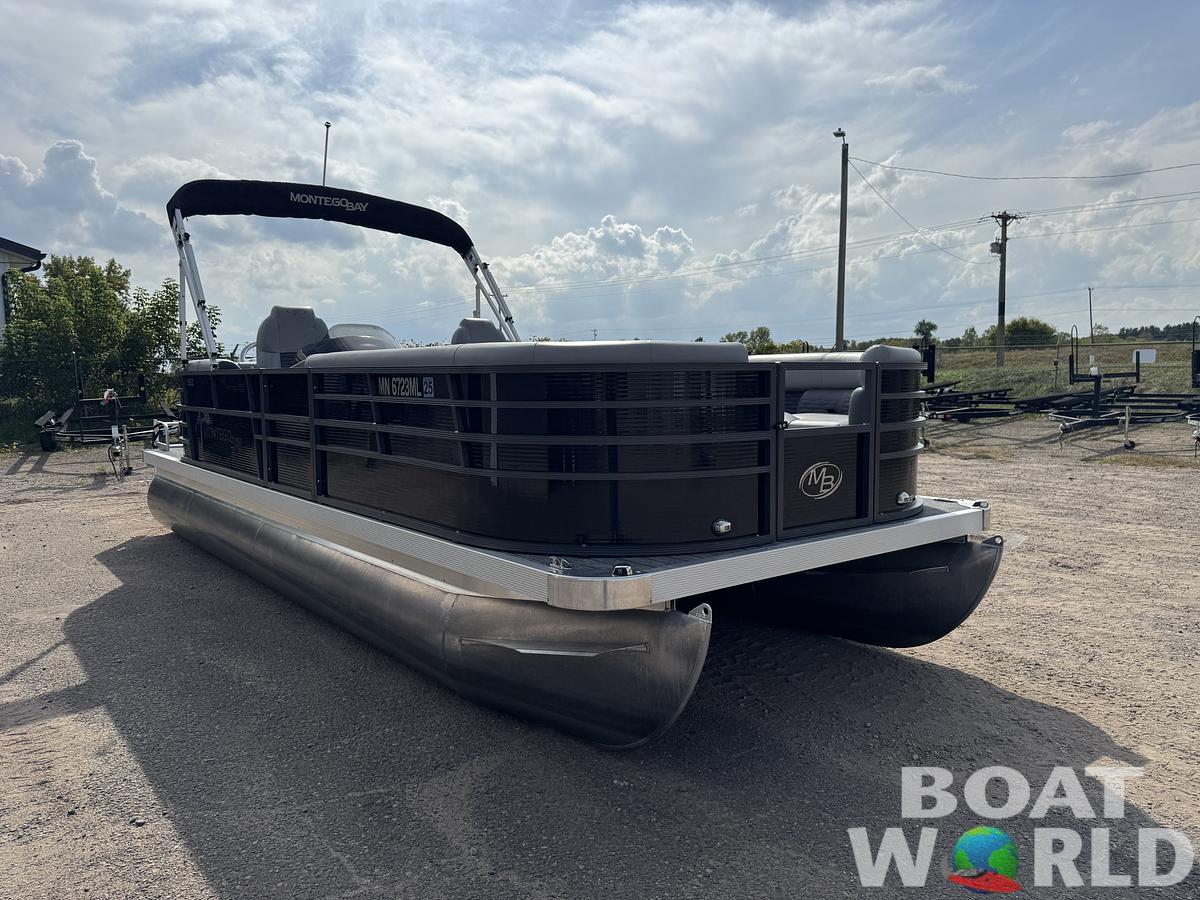 Used 2023 Montego Bay 8522 Quad Lounge Pontoon with 115HP Honda Fourstroke EFI