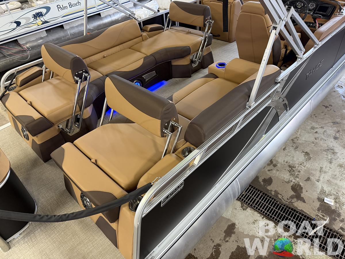 2025 Tahoe Pontoons LTZ 2385 Quad Lounge Shift Flip Tritoon & Honda 4-Stroke EFI