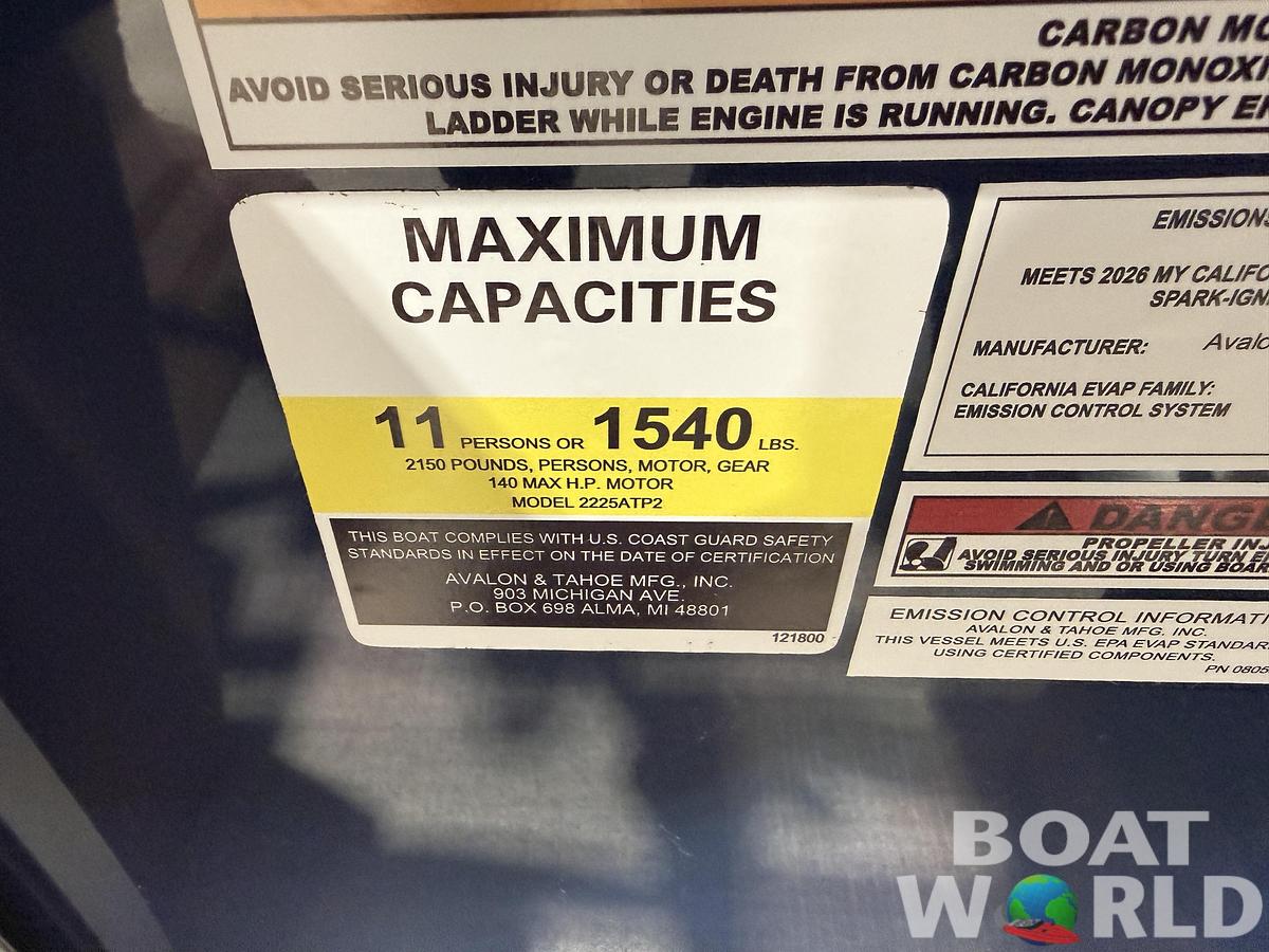 2026 Tahoe Pontoons Sport 23E80 Fish & Cruise Pontoon