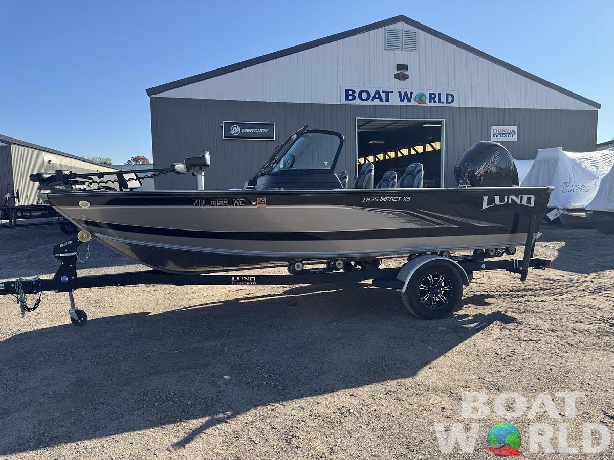 Used 2021 Lund 1875 Impact XS with 150HP Mercury Pro XS Fourstroke EFI