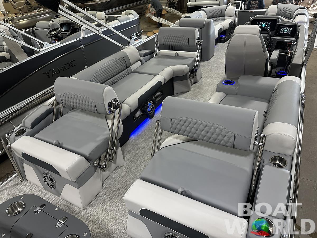 2025 Tahoe Pontoons Cascade 2385 Quad Lounge Shift Flip & Honda 4-Stroke EFI