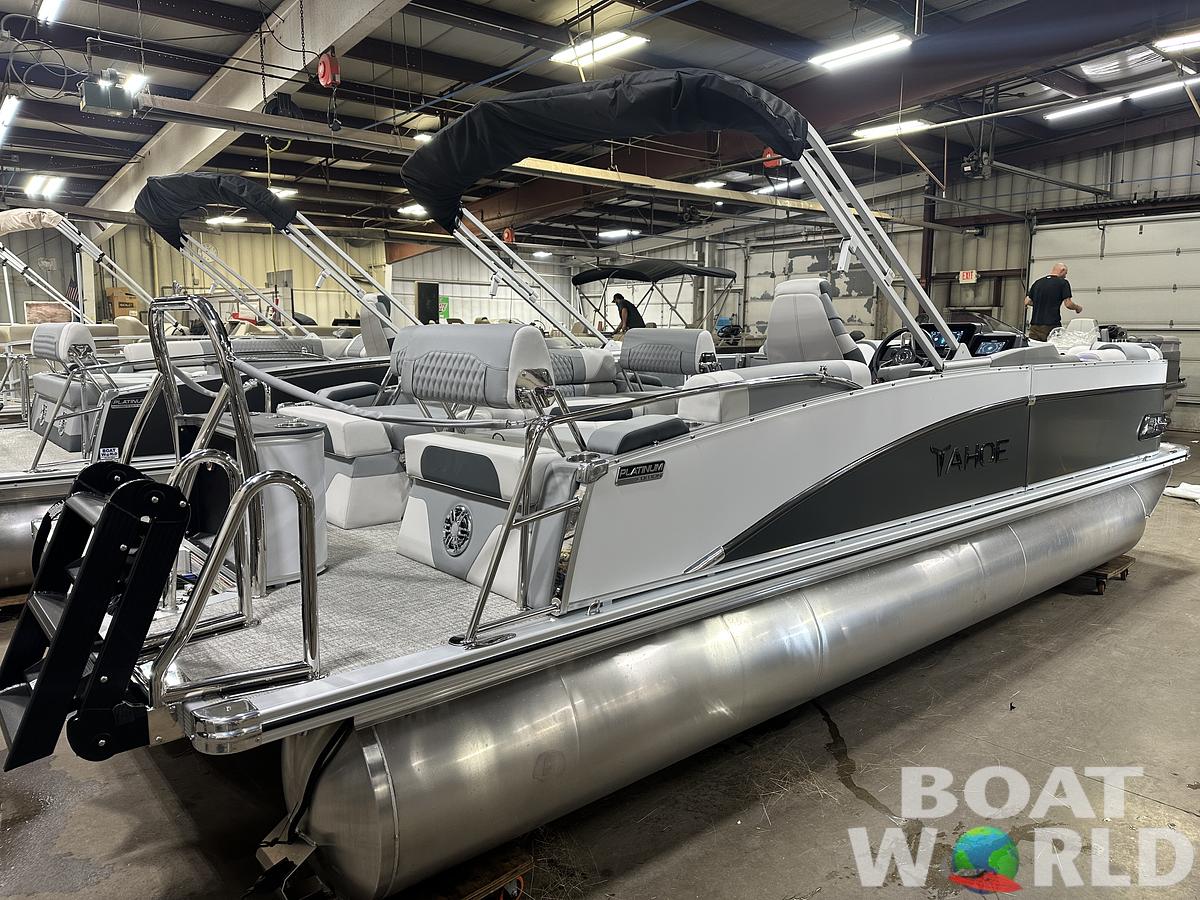 2025 Tahoe Pontoons Cascade 2385 Quad Lounge Shift Flip & Honda 4-Stroke EFI