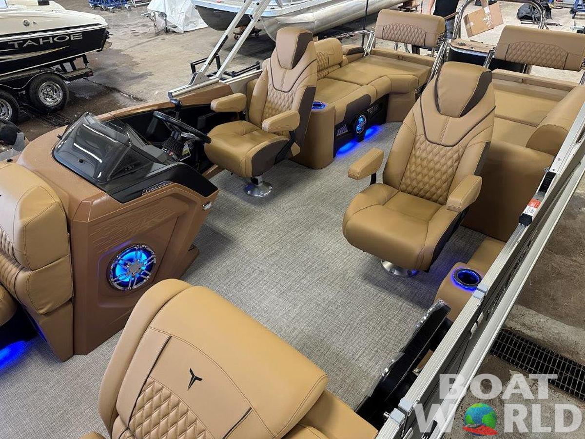 2025 Tahoe Pontoons Cascade 2385 Quad Lounge Shift SS & Honda 4-Stroke EFI