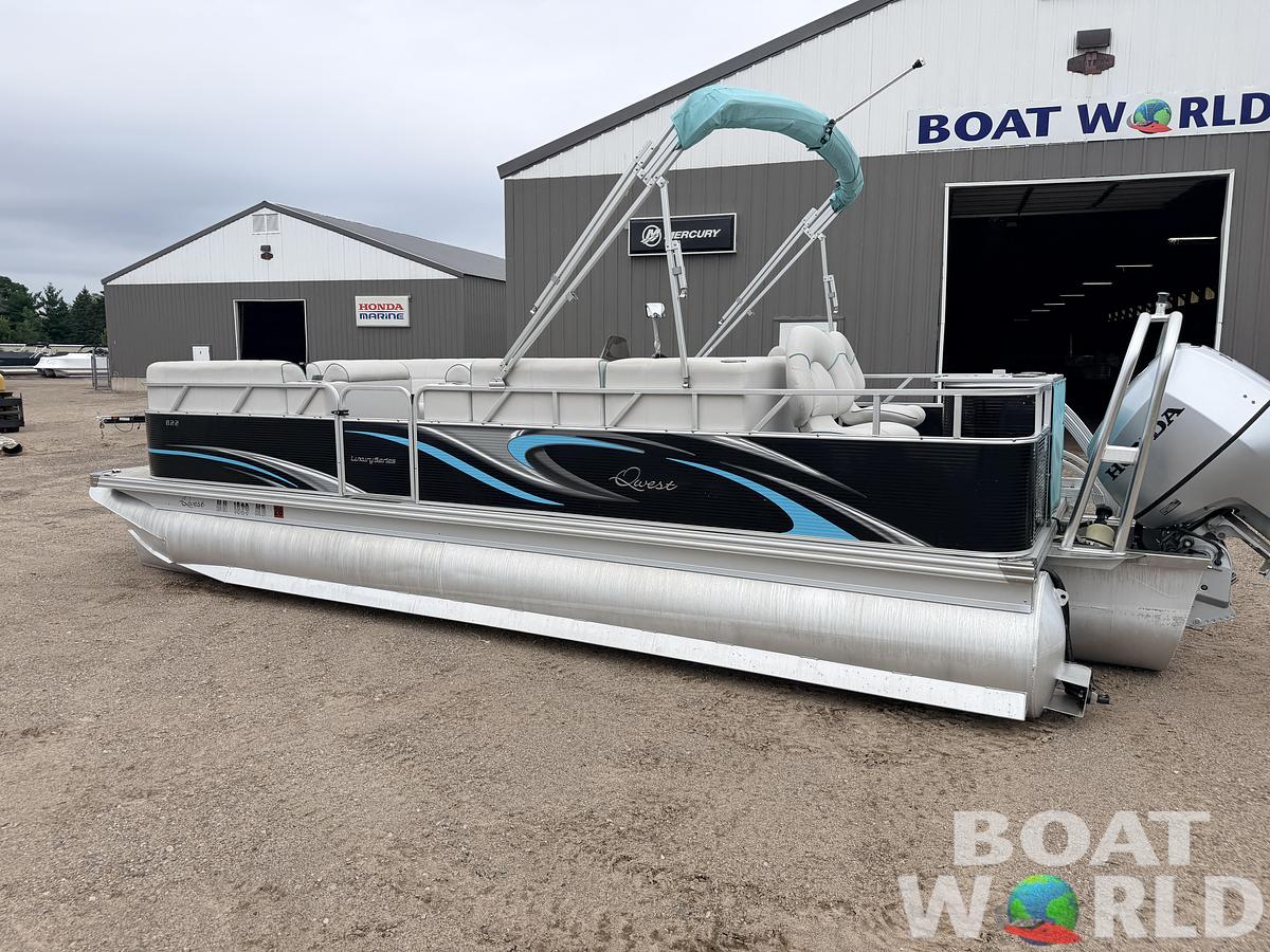 Used 2019 Qwest 822 LS Tritoon & 150HP Honda 4Stroke -$29,995