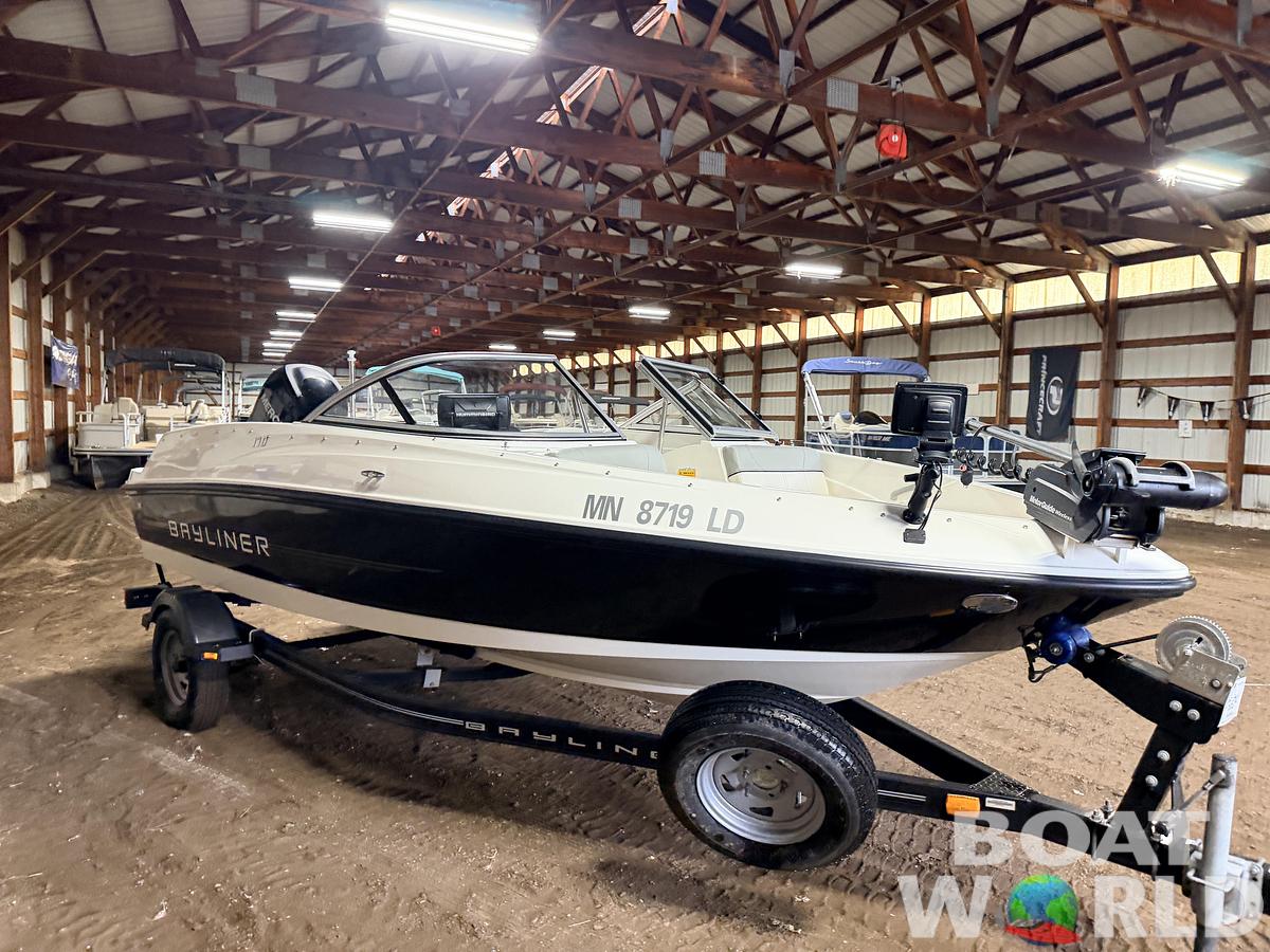 Used 2013 Bayliner 170 Fish & Ski with Single Axle Trailer & 115HP Mercury 4Stroke - $12,995